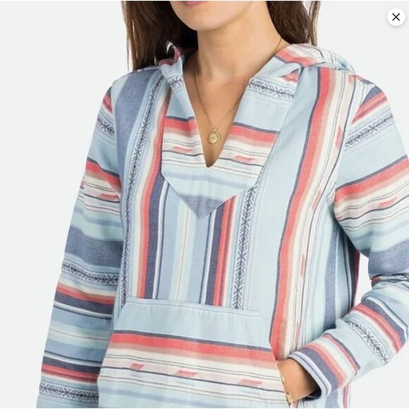 NWT Faherty Baja Sierra Paradise Hooded Pullover Top Tunic W's S $158 Organic - Picture 13 of 17